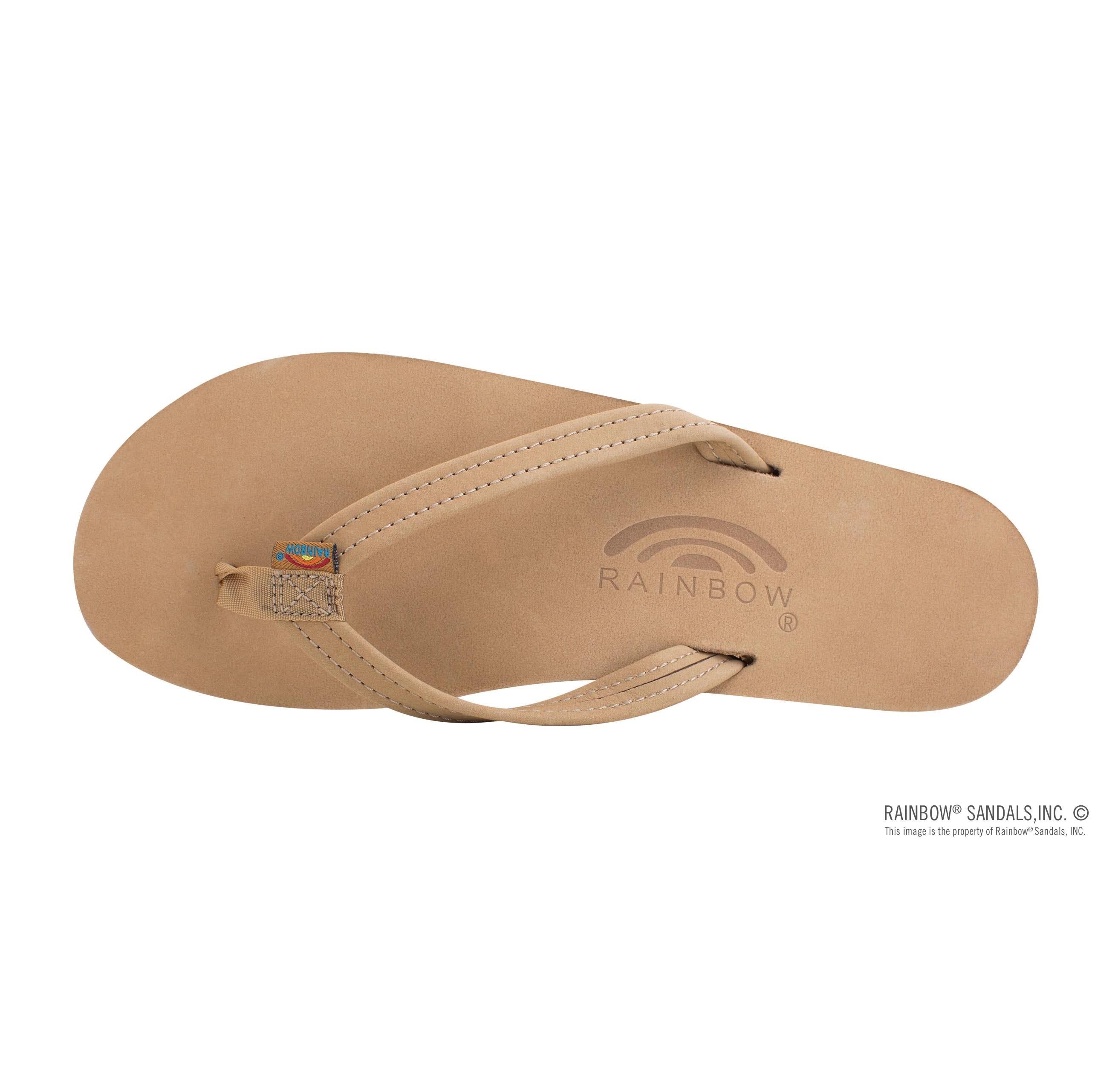 Rainbow Double Layer Narrow Strap Womens Sandals