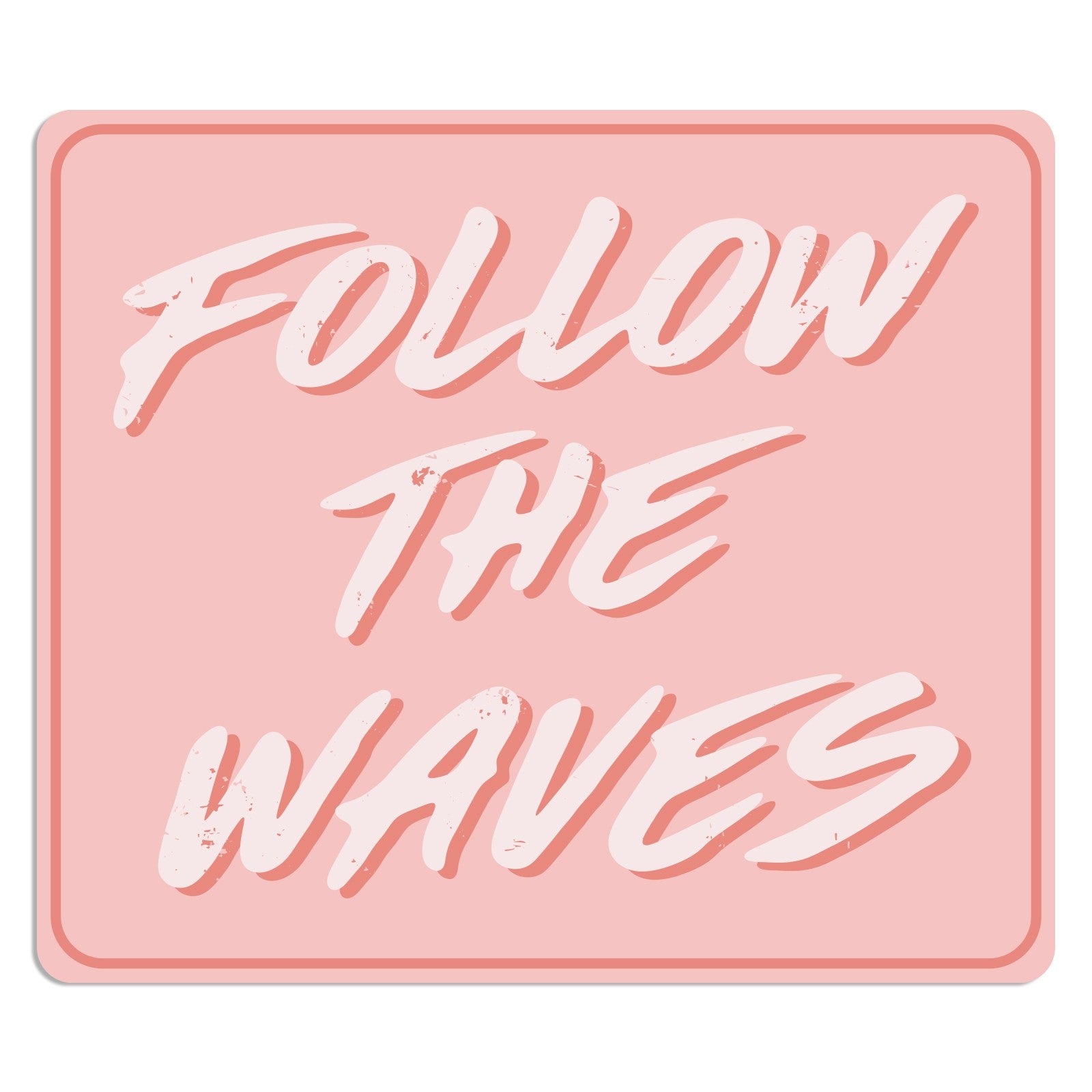 Follow the Waves Brush Sticker