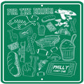 For the Birds Pattern Tin Sign