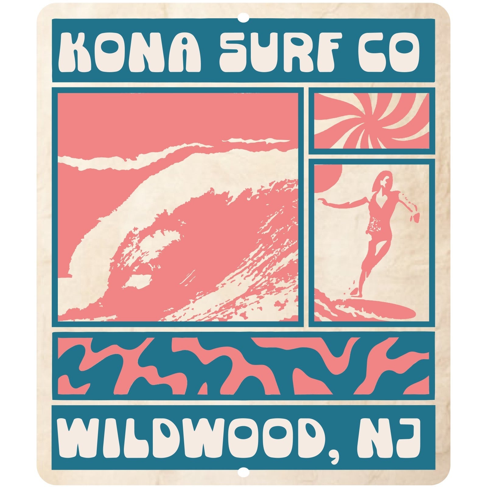 Panels of Summer Tin Sign