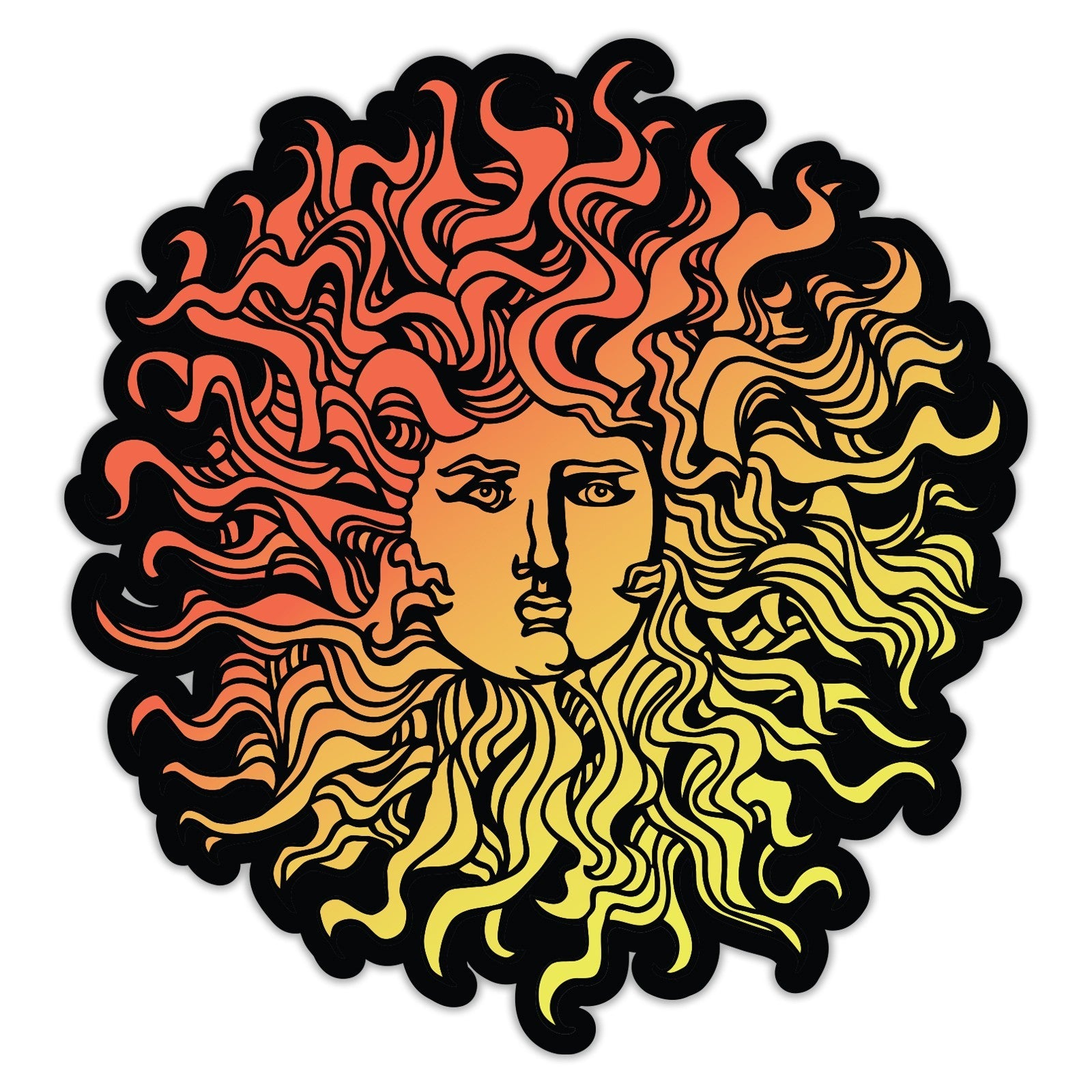 Original Sun Die Cut Sticker