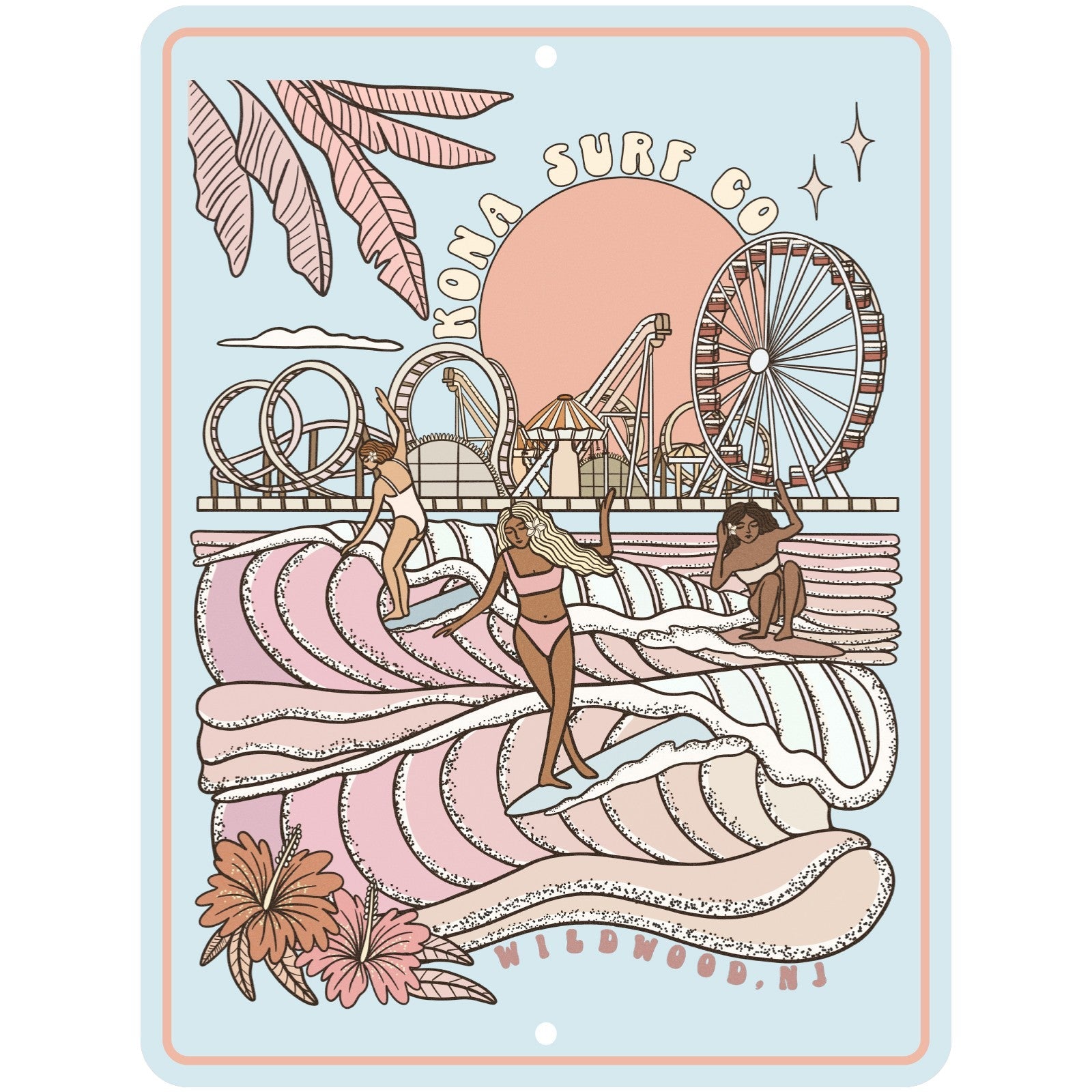 Summer Sunrise Tin Sign