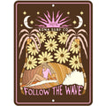 Moonlight Surfer Tin Sign