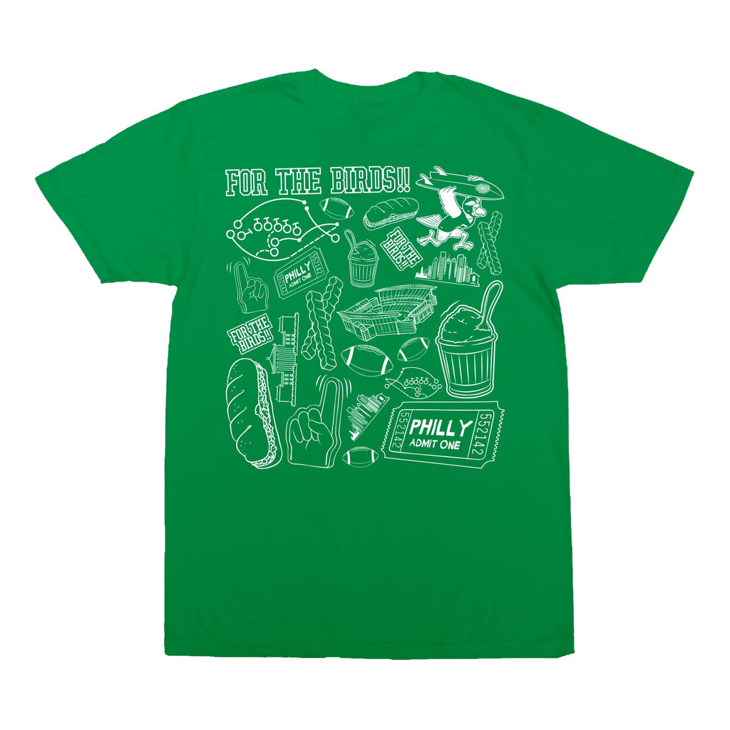 For The Birds Pattern Boys T-Shirt
