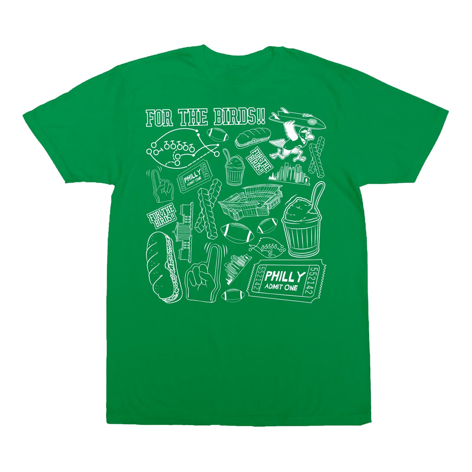 For The Birds Pattern Boys T-Shirt