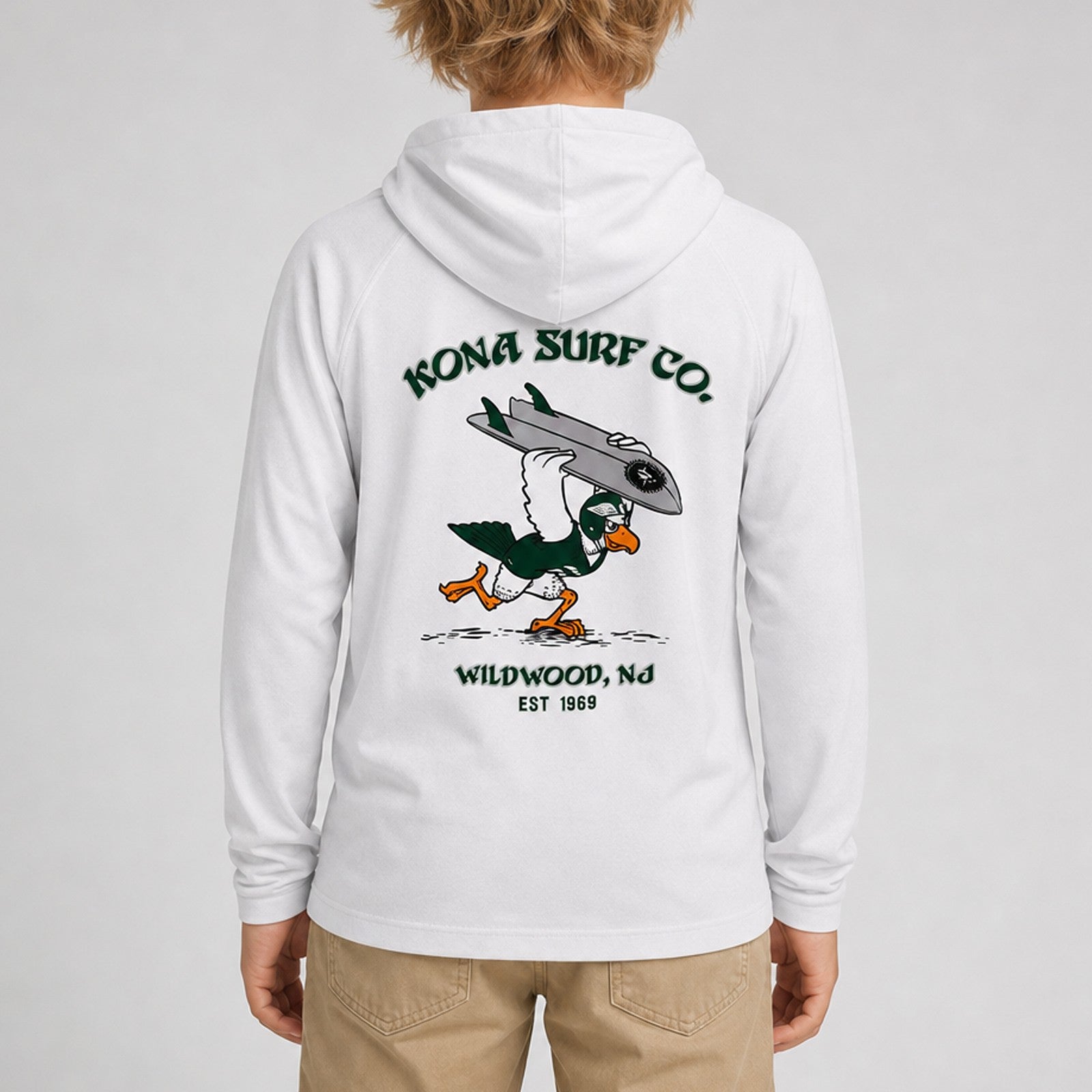 For the Birds Hooded Boys UV Sun Protection LS Shirt