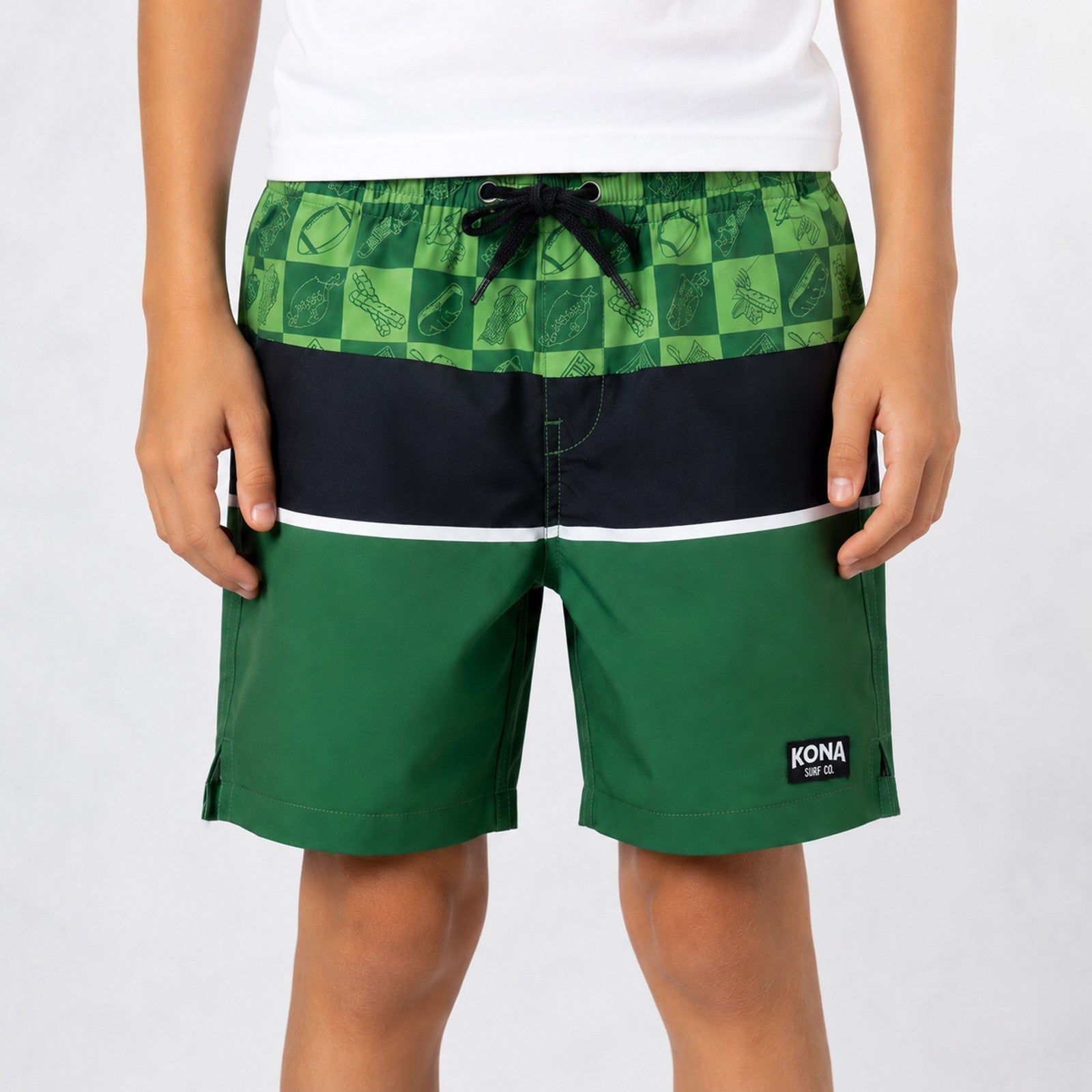 Uncomplicated 15in w/ Liner Boys Elastic Boardshorts