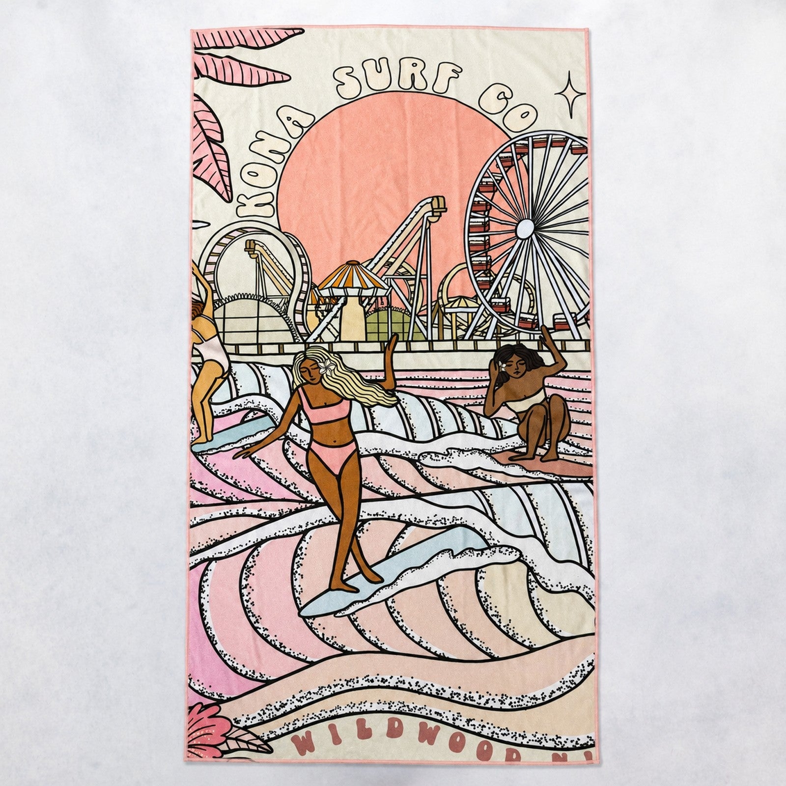 Slowtide x Kona Summer Sunrise Beach Towel