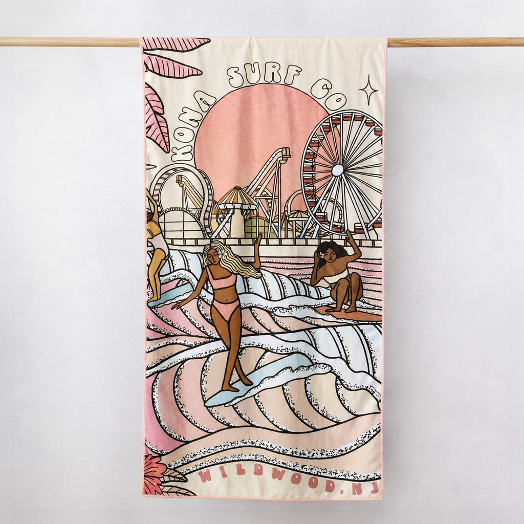 Slowtide x Kona Summer Sunrise Beach Towel