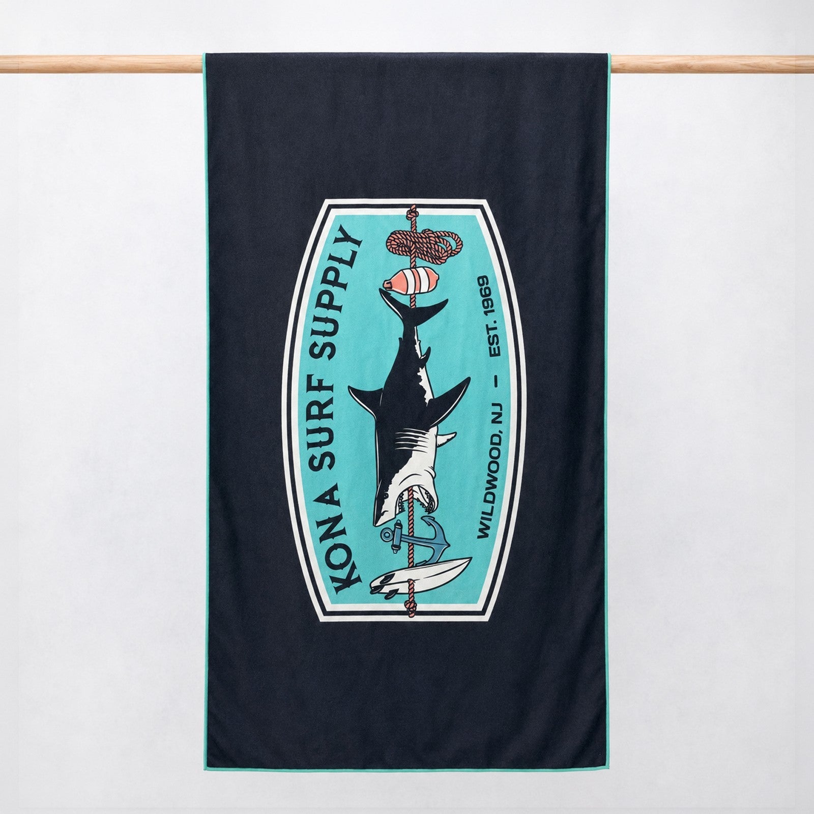 Slowtide x Kona Shark Kabob 2 Beach Towel