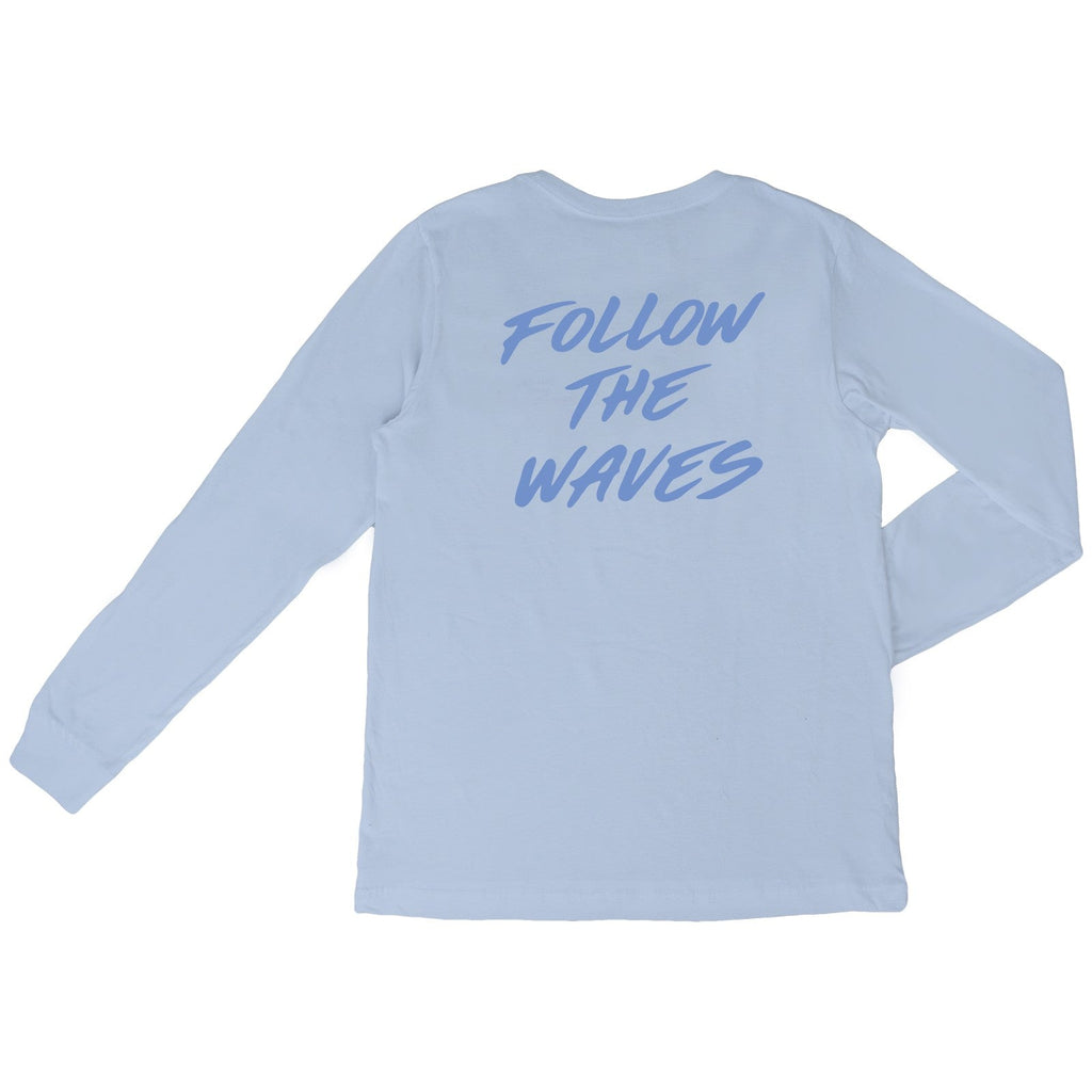 Follow the Waves Brush Girls Long Sleeve Shirt