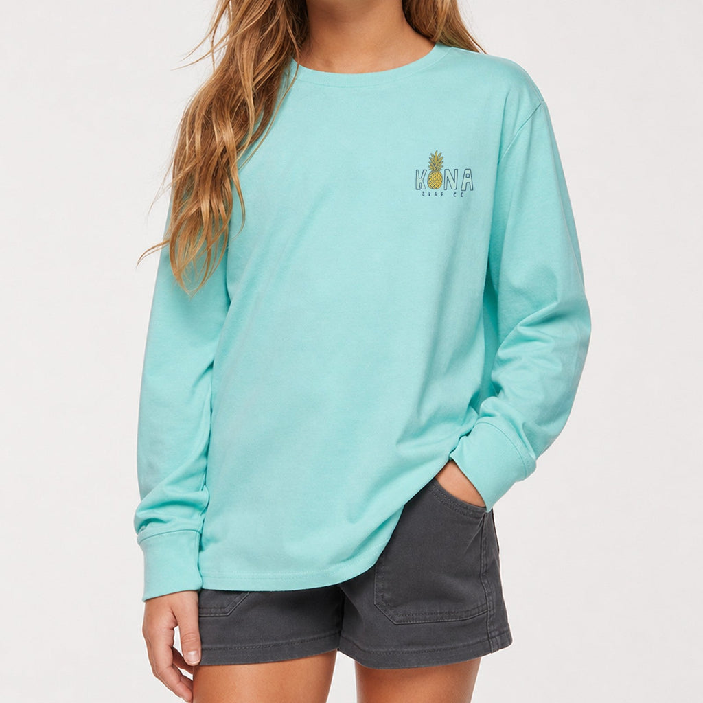 Livin Aloha 2 Girls Long Sleeve Shirt
