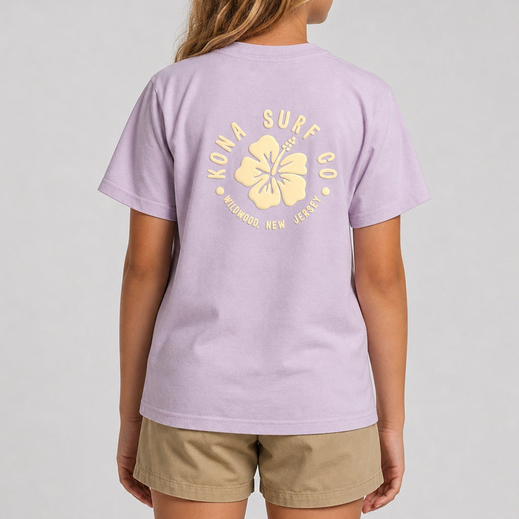 Hibiscus Puff Girls T-Shirt
