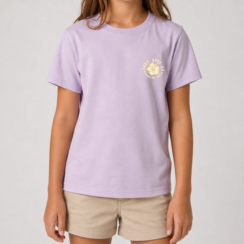 Hibiscus Puff Girls T-Shirt
