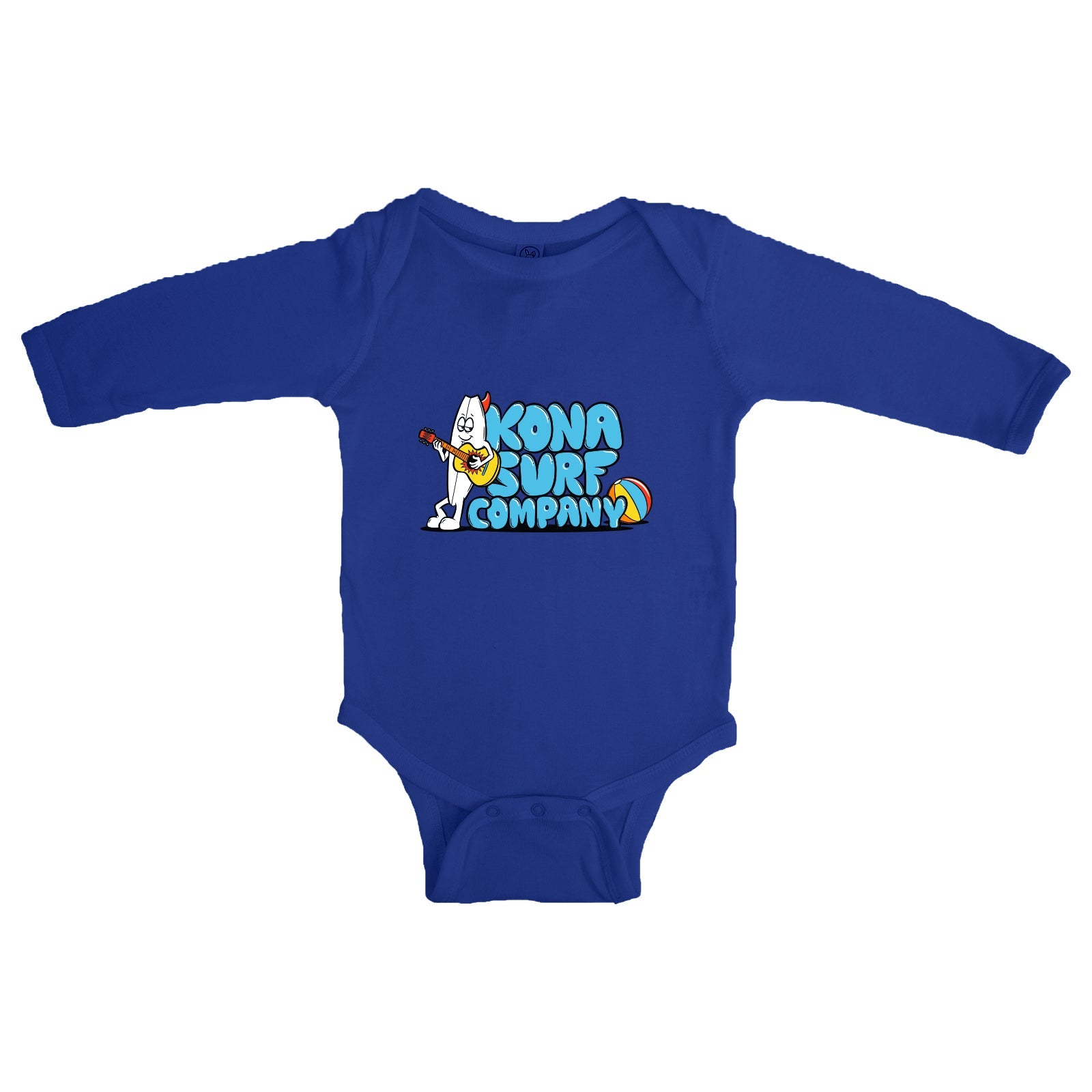 Guitar Surfer Infant Boys Long Sleeve Onesie
