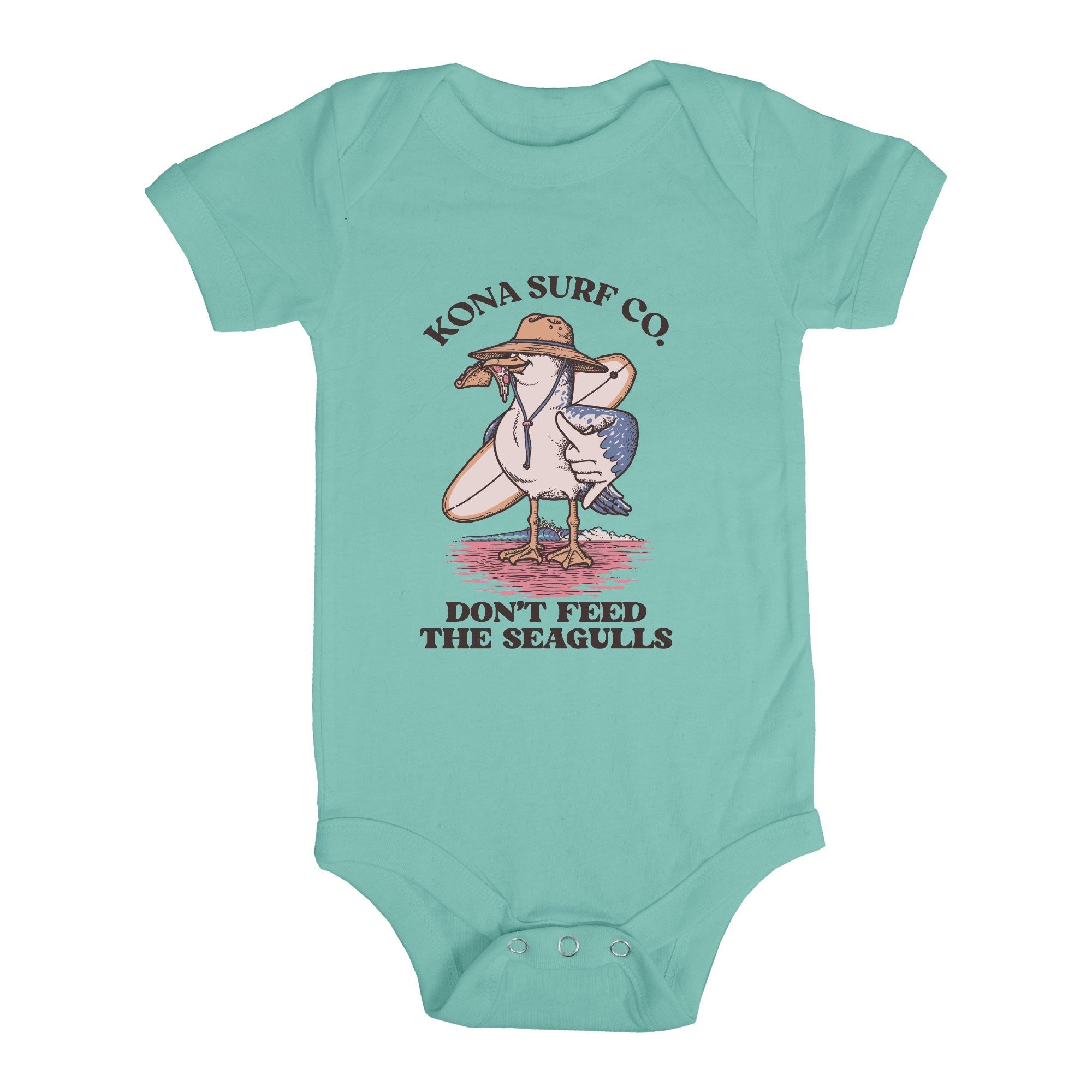 Dont Feed the Seagulls Infant Boys Short Sleeve Onesie