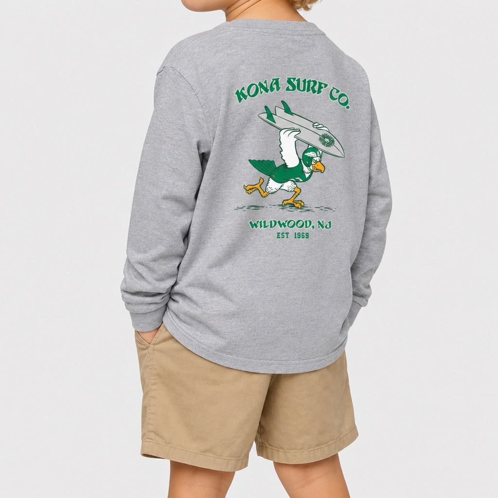 For the Birds Toddler Boys Long Sleeve Shirt