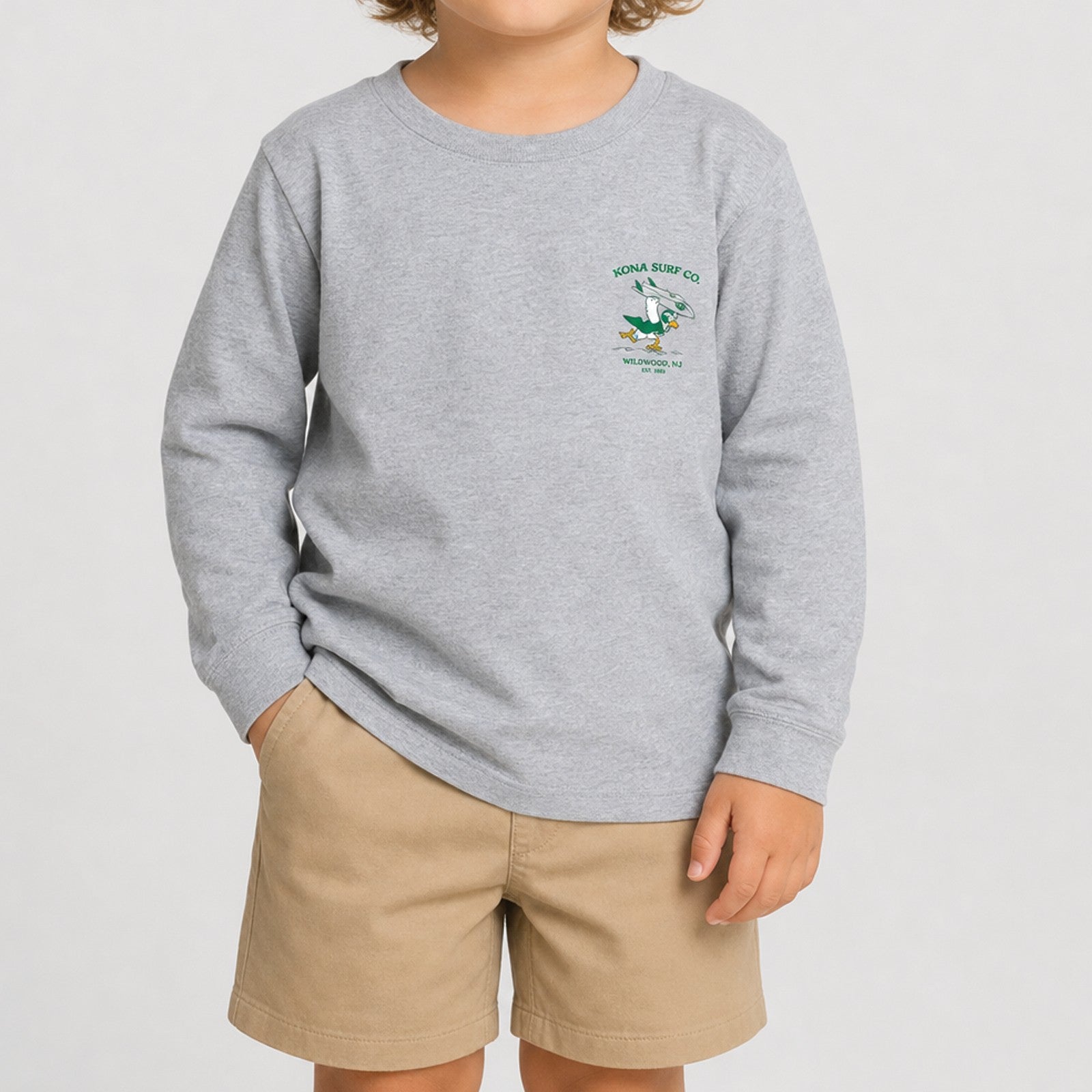 For the Birds Toddler Boys Long Sleeve Shirt