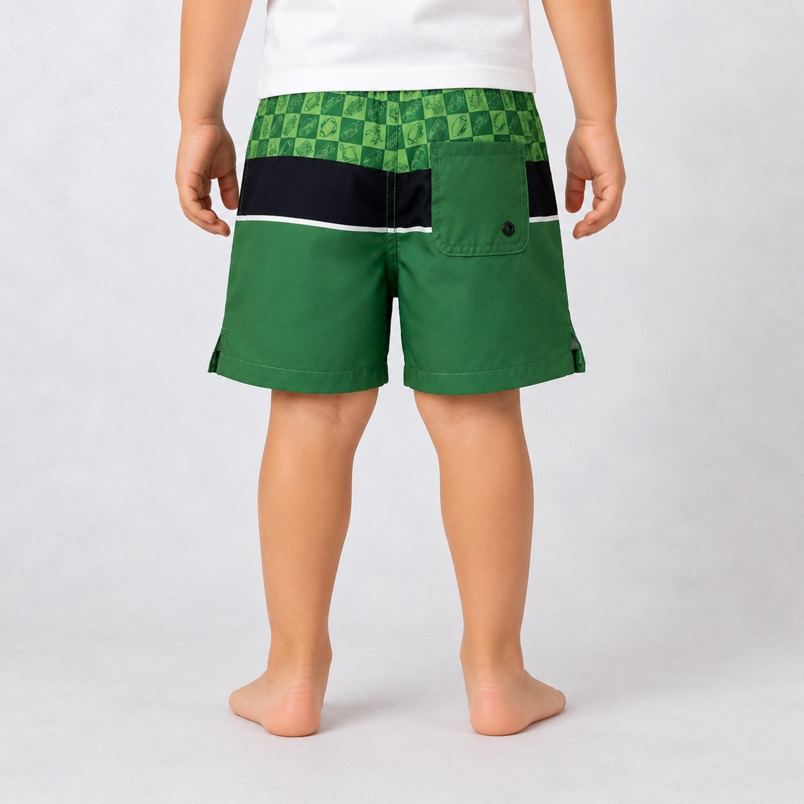 Uncomplicated 13in Toddler Boys Elastic Boardshorts