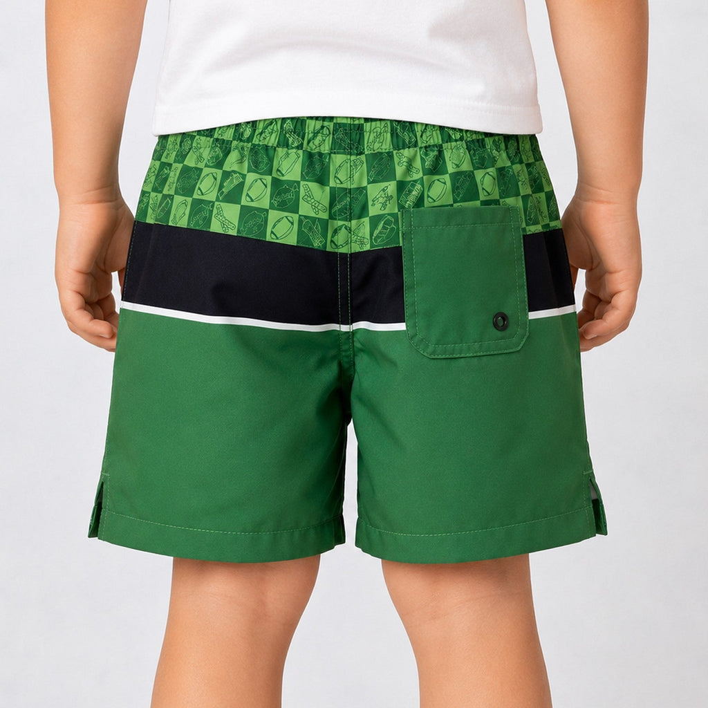 Uncomplicated 13in Toddler Boys Elastic Boardshorts