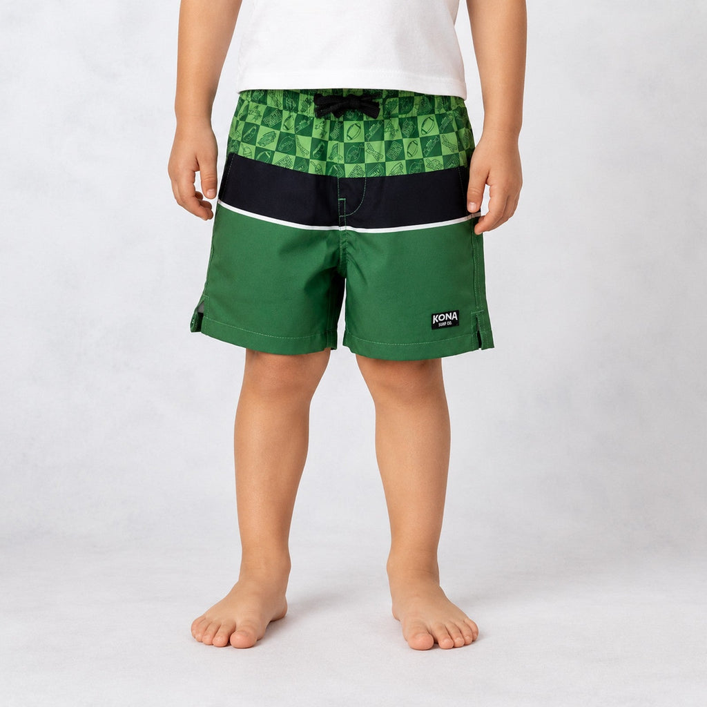 Uncomplicated 13in Toddler Boys Elastic Boardshorts