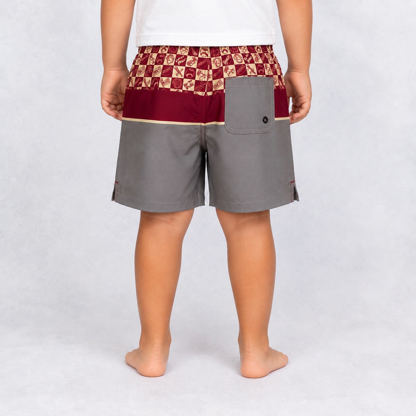 Uncomplicated 13in Toddler Boys Elastic Boardshorts