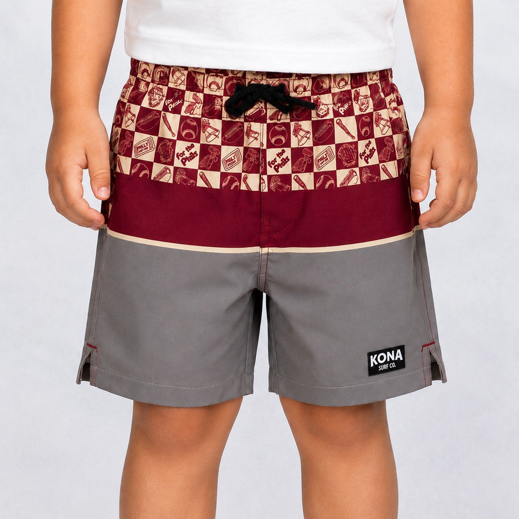 Uncomplicated 13in Toddler Boys Elastic Boardshorts