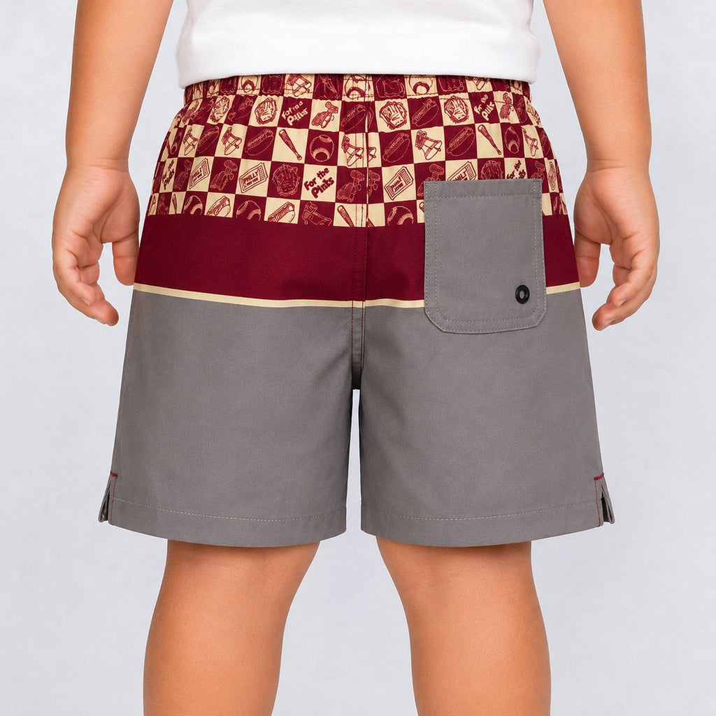 Uncomplicated 13in Toddler Boys Elastic Boardshorts