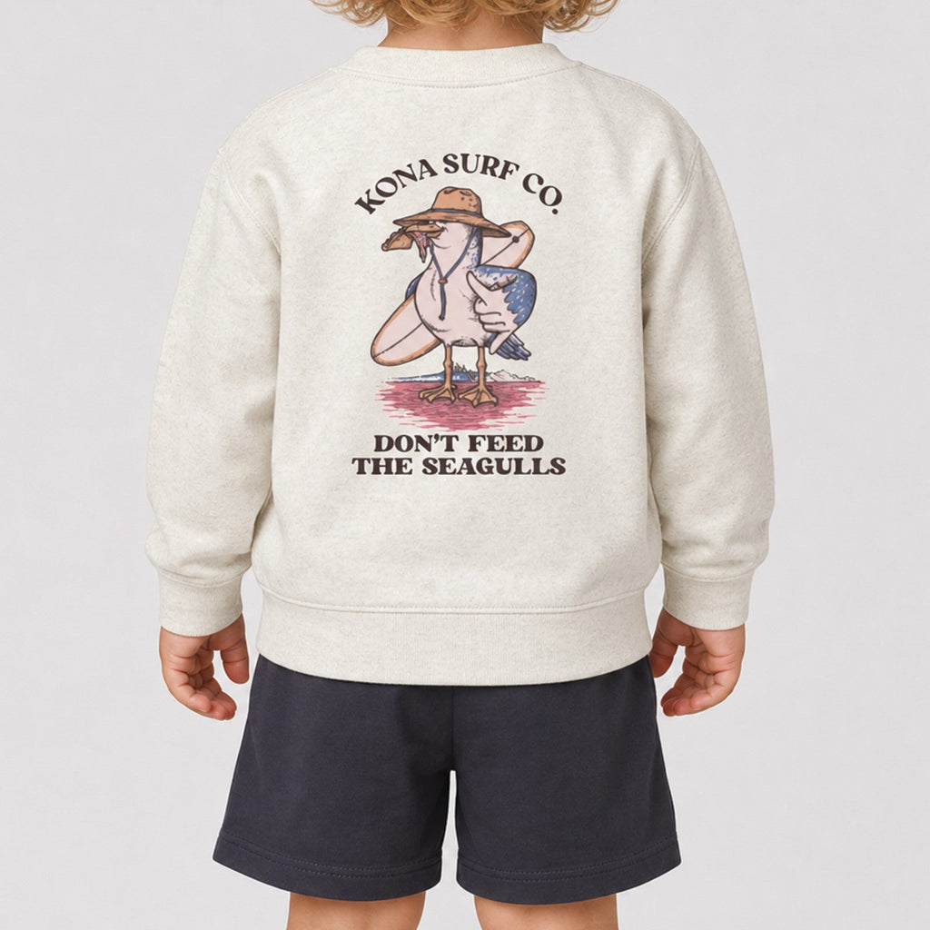 Dont Feed the Seagull Toddler Boys Crew Sweatshirt