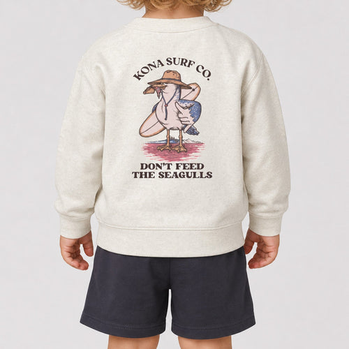 Dont Feed the Seagull Toddler Boys Crew Sweatshirt