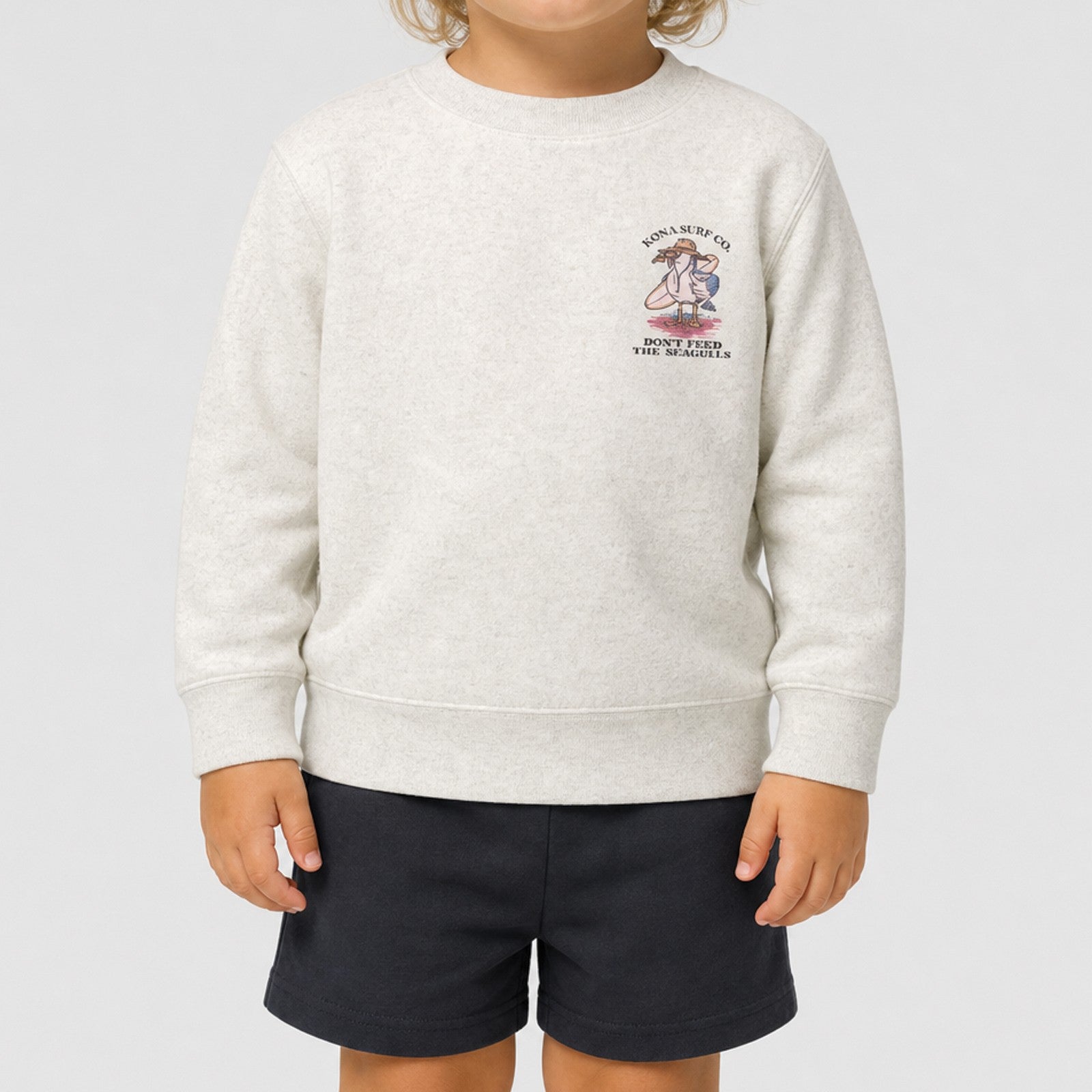 Dont Feed the Seagull Toddler Boys Crew Sweatshirt