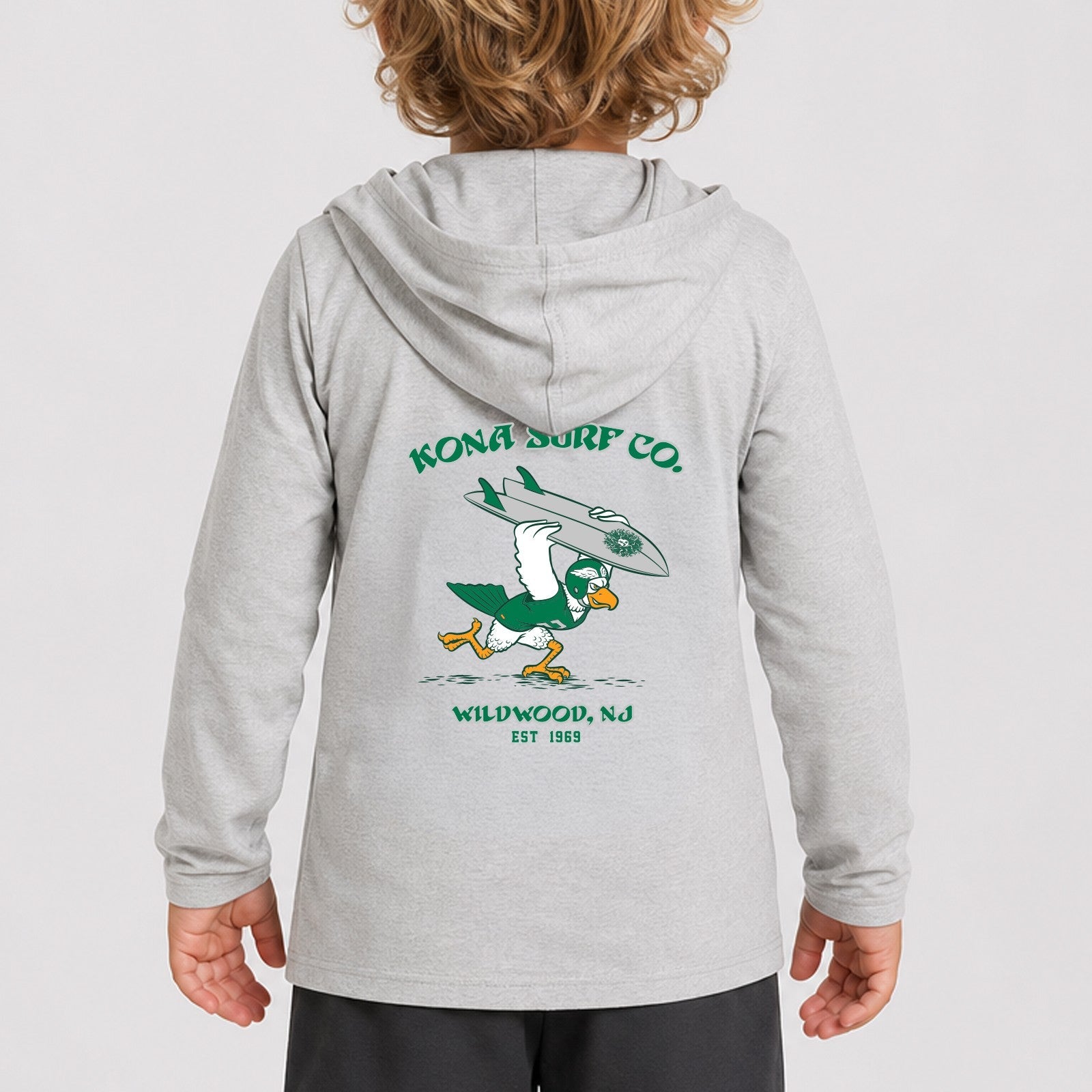 For the Birds Hooded Toddler Boys UV Sun Protection LS Shirt