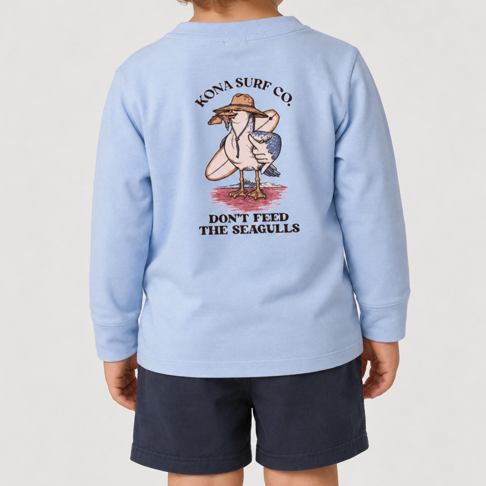 Dont Feed the Seagulls Toddler Boys Long Sleeve Shirt