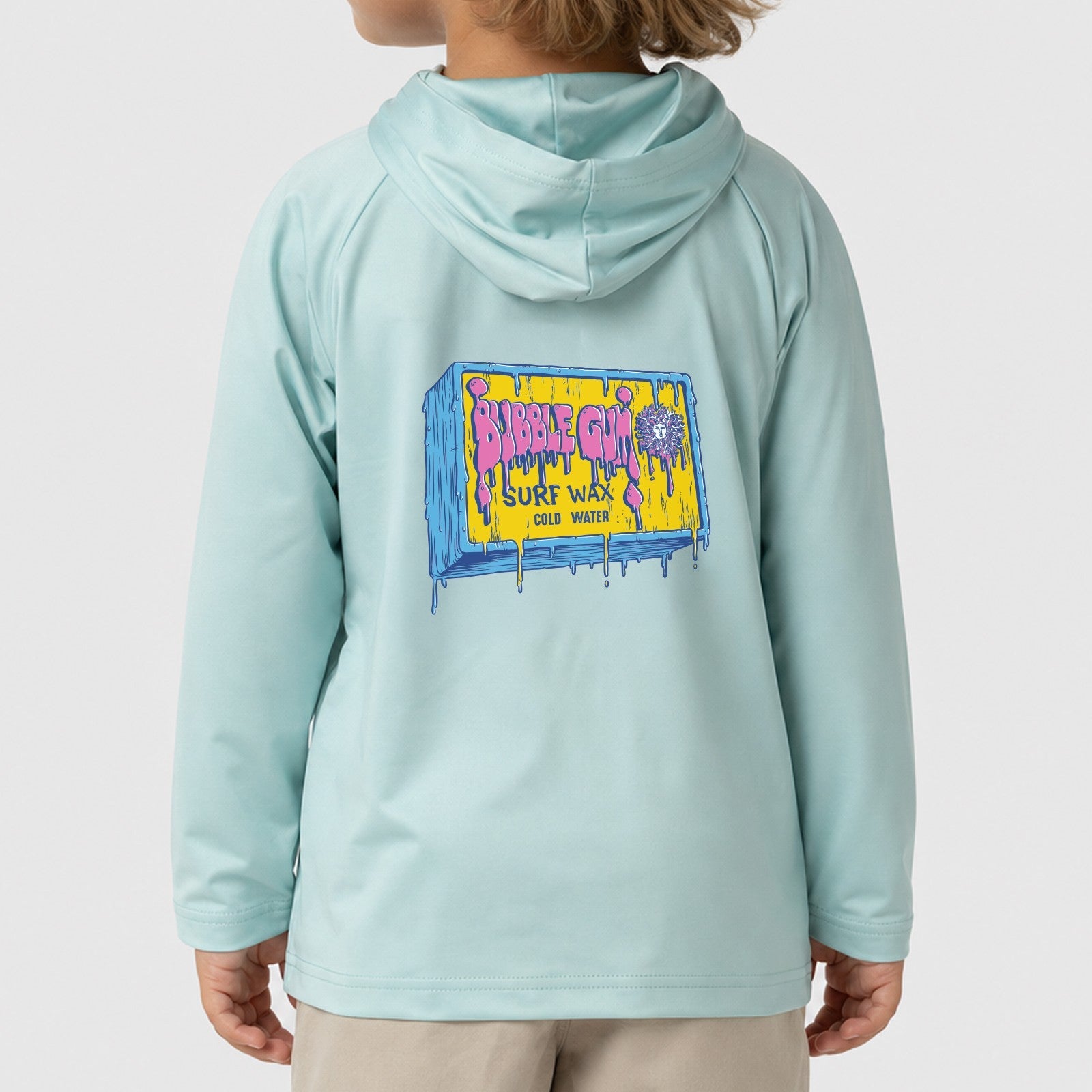 Kona x BubbleGum Collab Hooded Toddler Boys UV Sun Protection LS Shirt