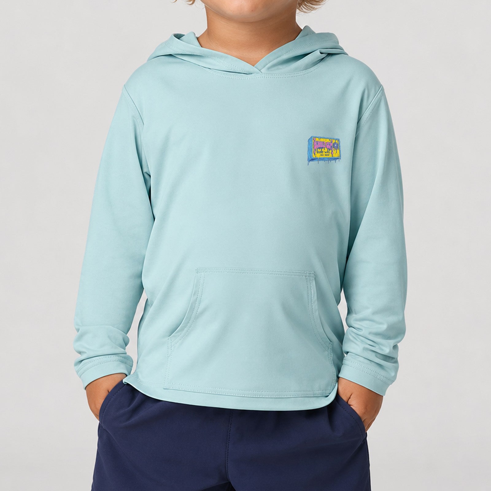 Kona x BubbleGum Collab Hooded Toddler Boys UV Sun Protection LS Shirt
