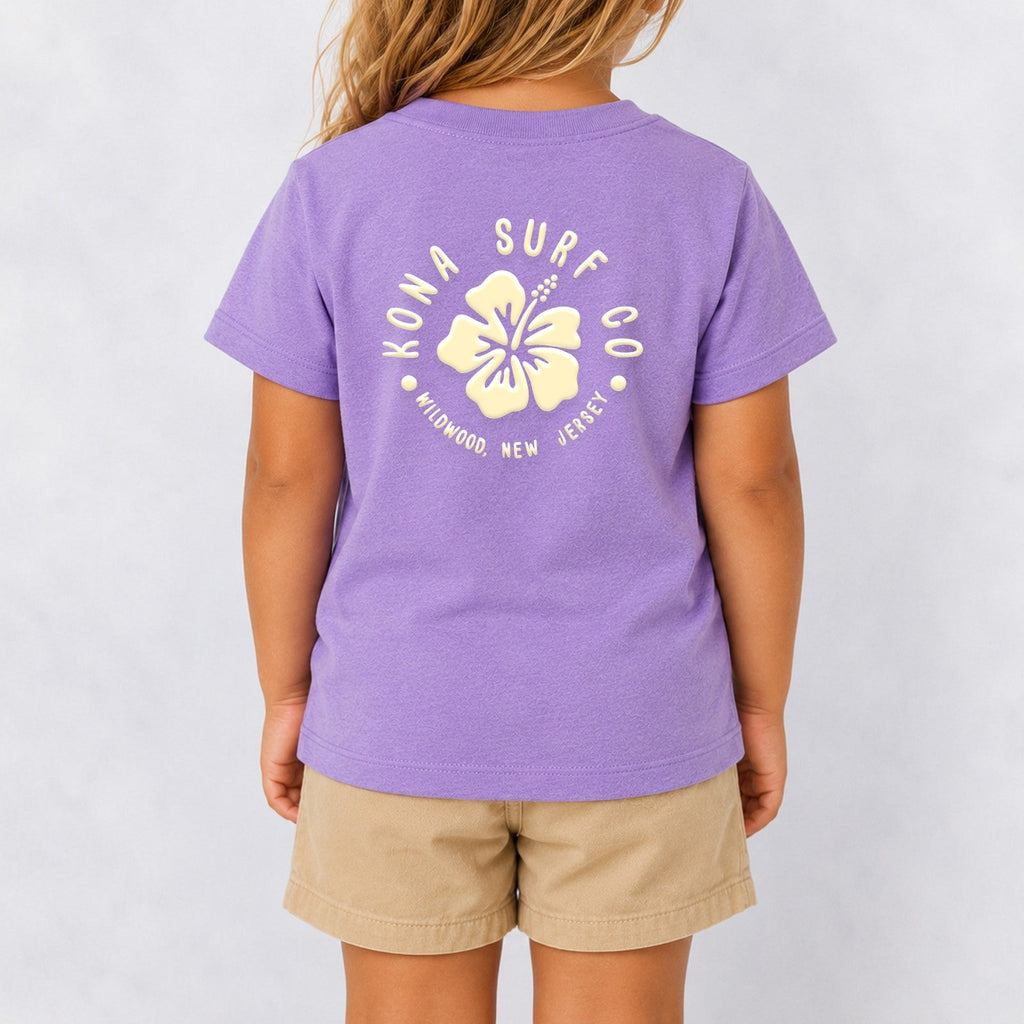Hibiscus Puff Toddler Girls T-Shirt