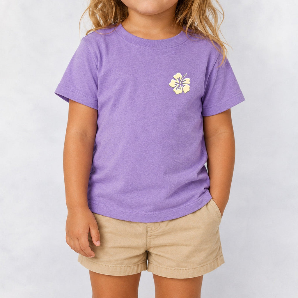 Hibiscus Puff Toddler Girls T-Shirt