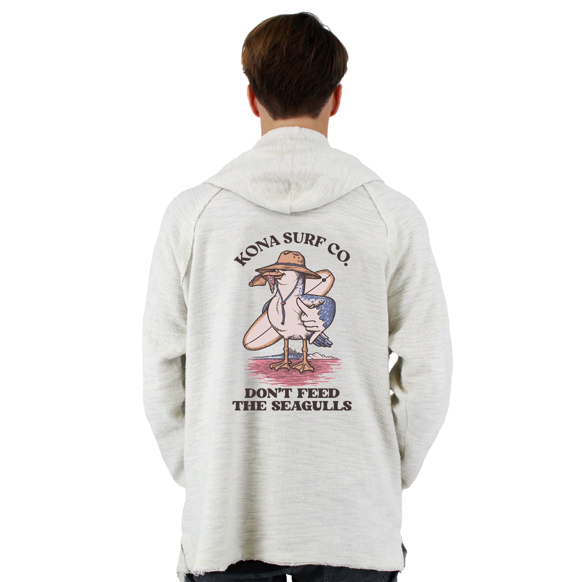 Dont Feed the Seagulls Mens Baja Pullover Hoodie