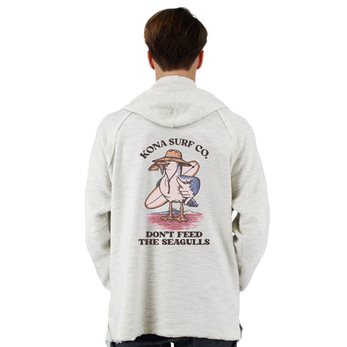 Dont Feed the Seagulls Mens Baja Pullover Hoodie