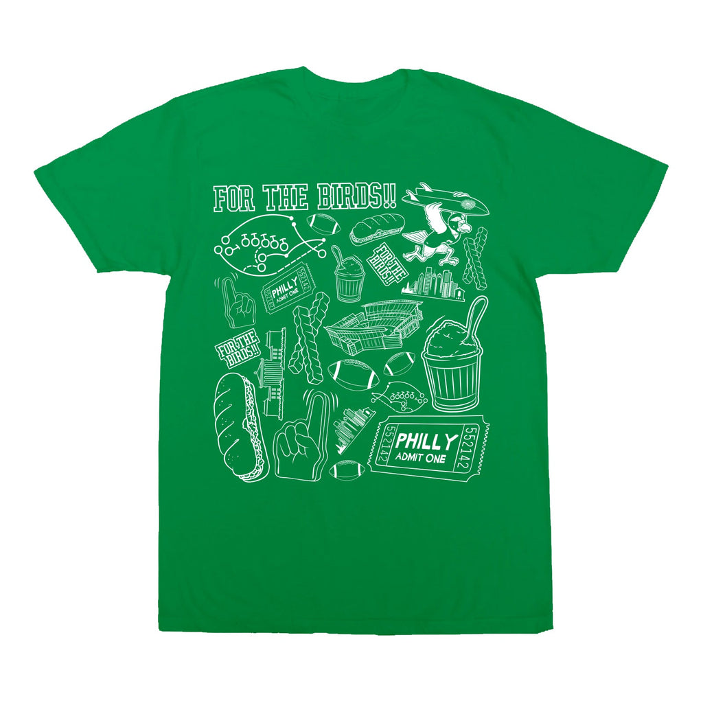 For The Birds Pattern Mens T-Shirt