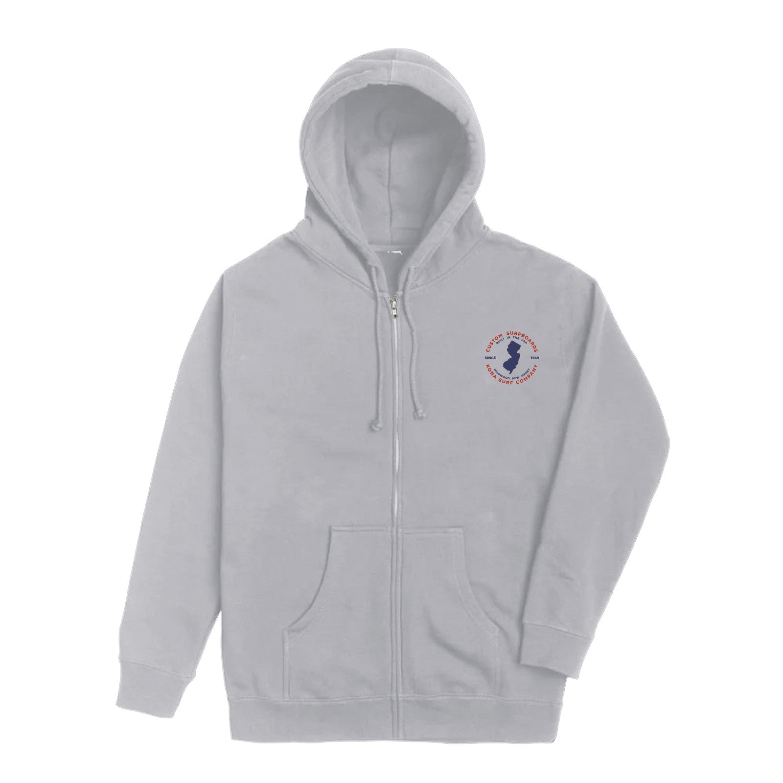 Built in Jersey Mens Zip Hoodie