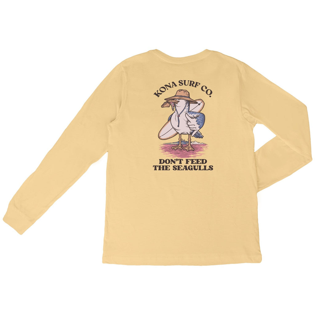 Dont Feed The Seagulls Mens Long Sleeve Shirt