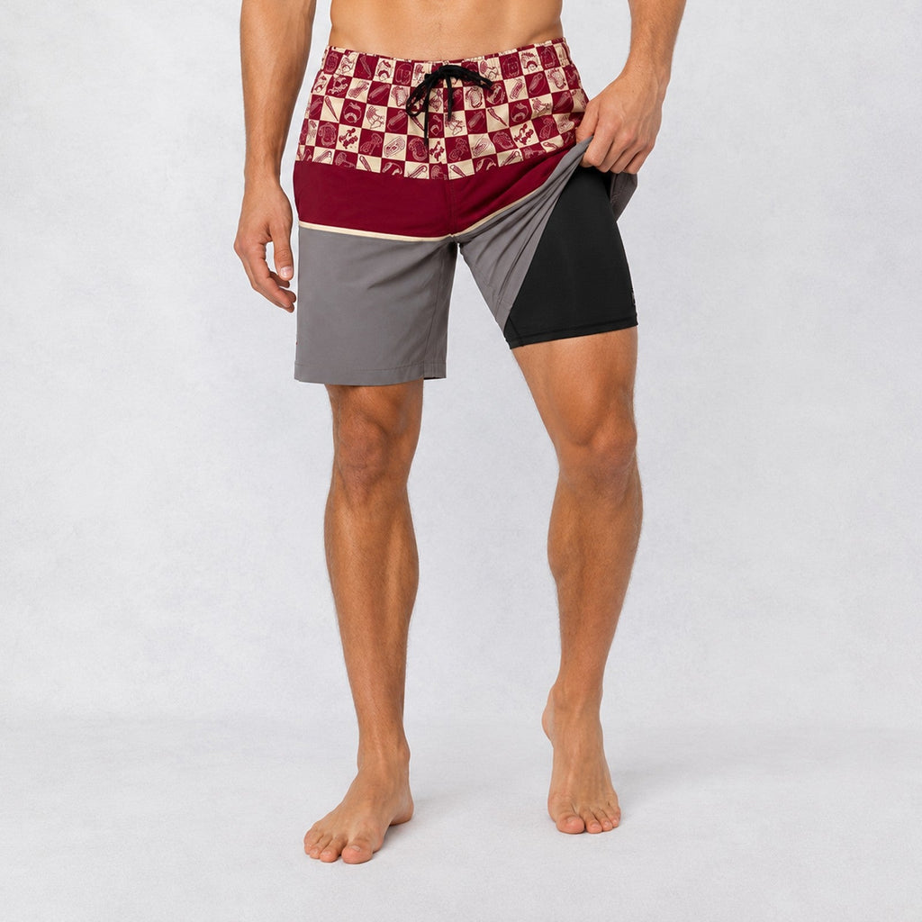 Uncomplicated 17in w/ Liner Mens Elastic Boardshorts