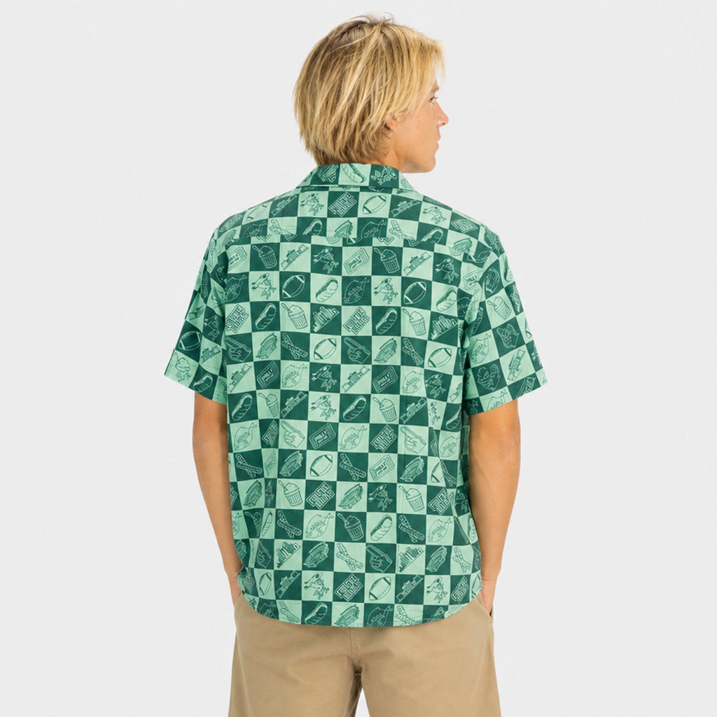 For the Birds Pattern Mens SS Woven