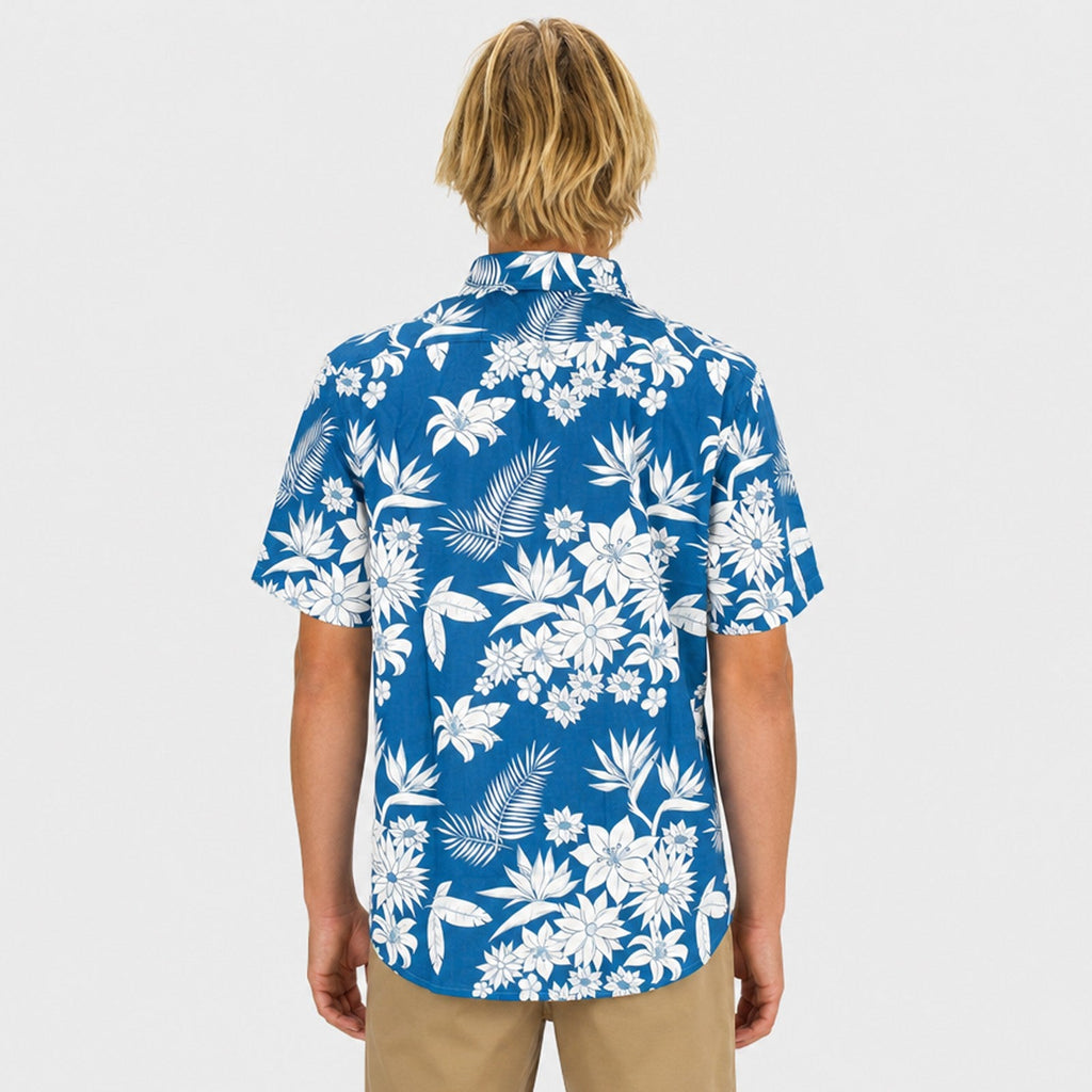 Floral Pattern Mens SS Woven