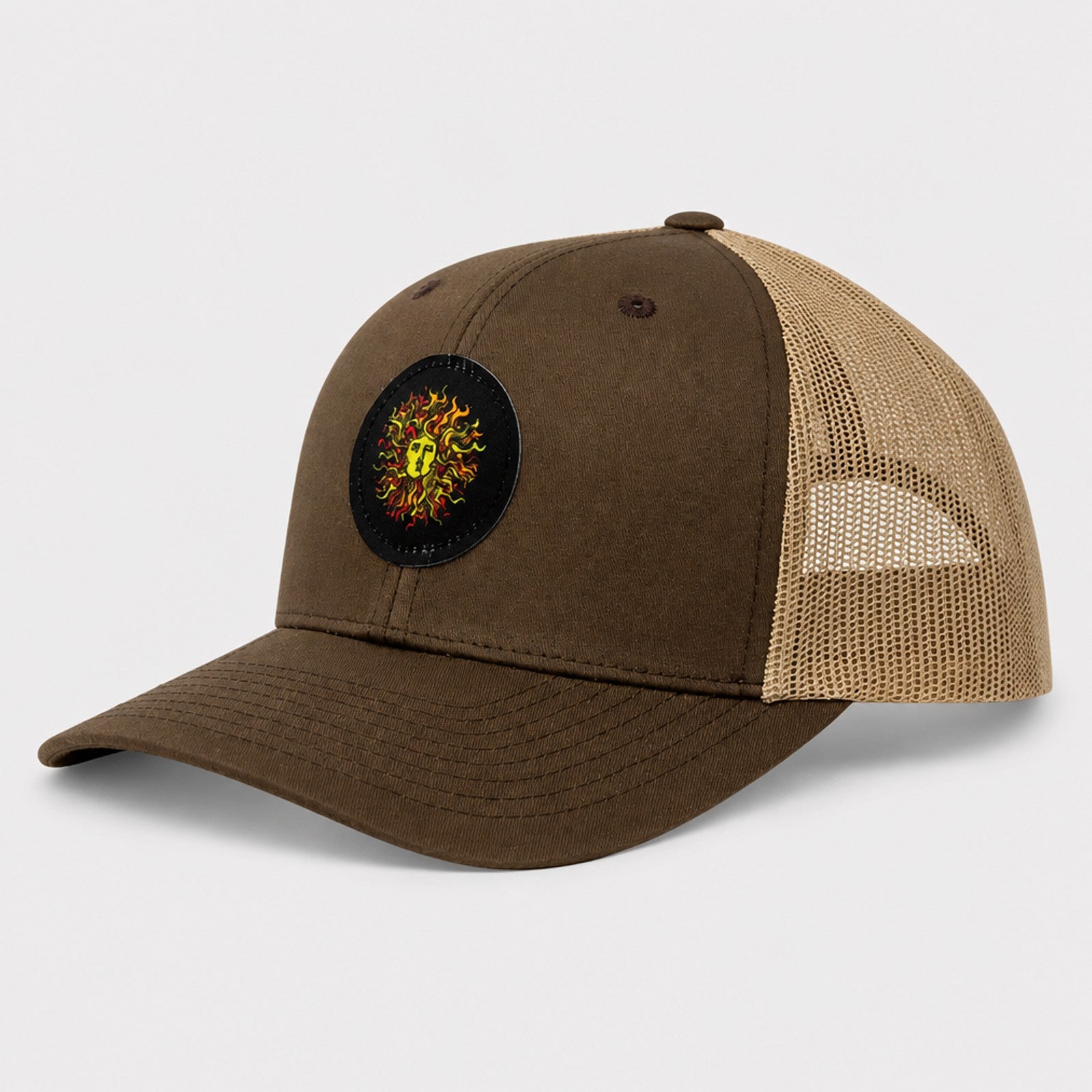 Original Sun Round Mens Snapback Hat