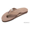 Rainbow Double Layer Wide Strap Mens Sandals