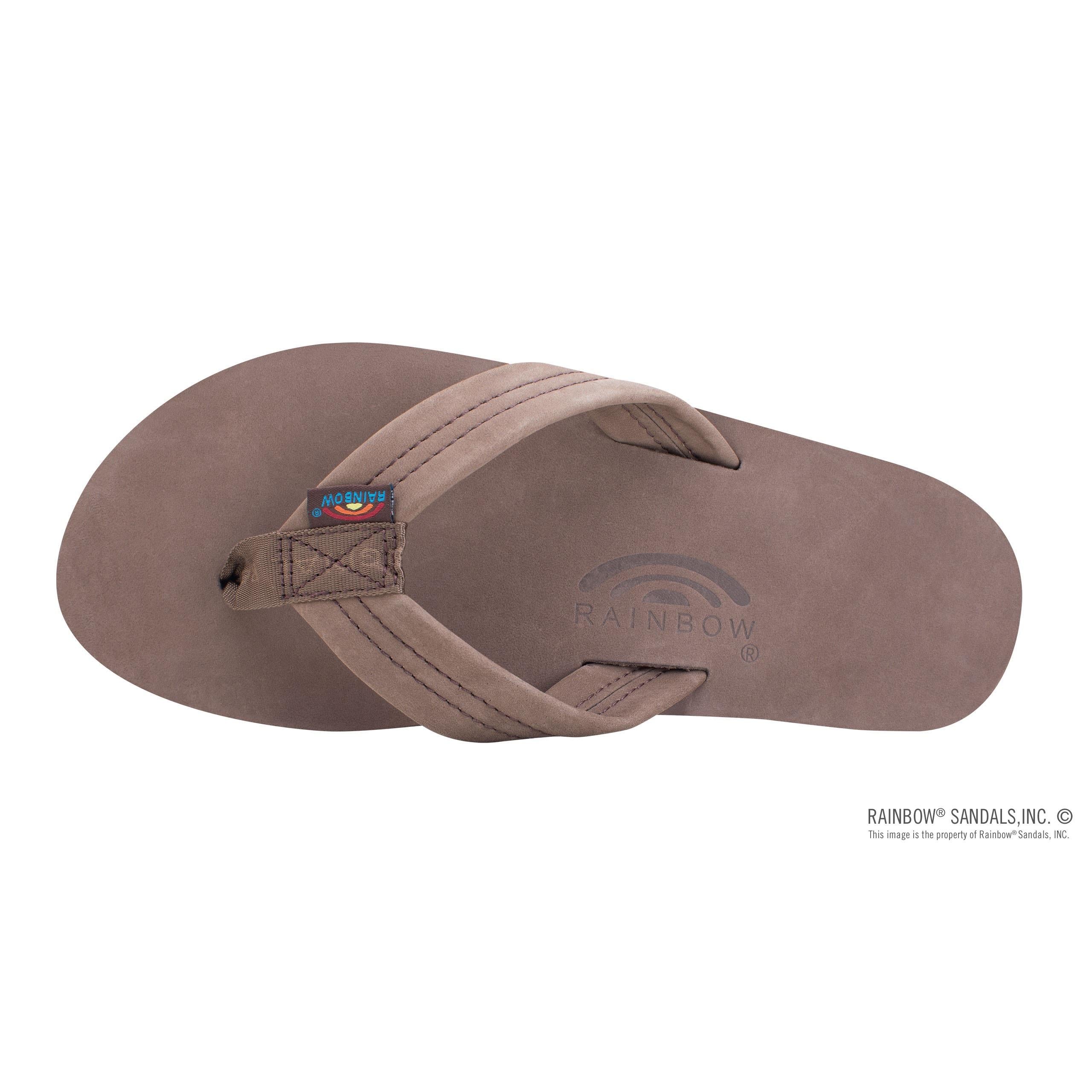Rainbow Double Layer Wide Strap Mens Sandals