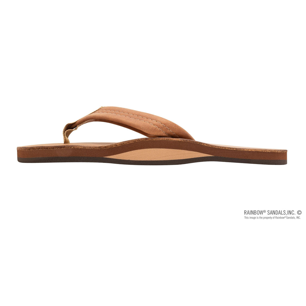 Rainbow Luxury Leather Single Layer Mens Sandals