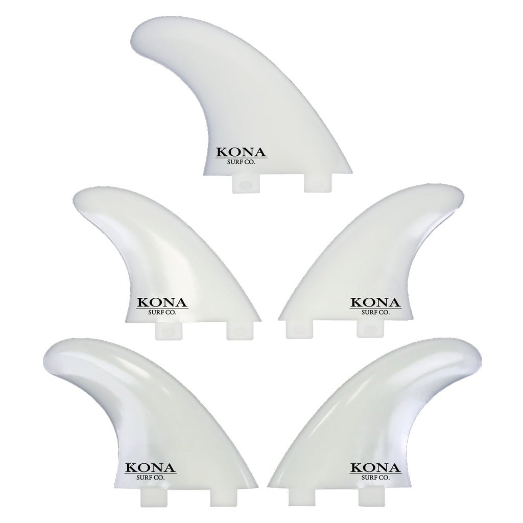 Two Tab (5 Fin) Plastic Shortboard Fins